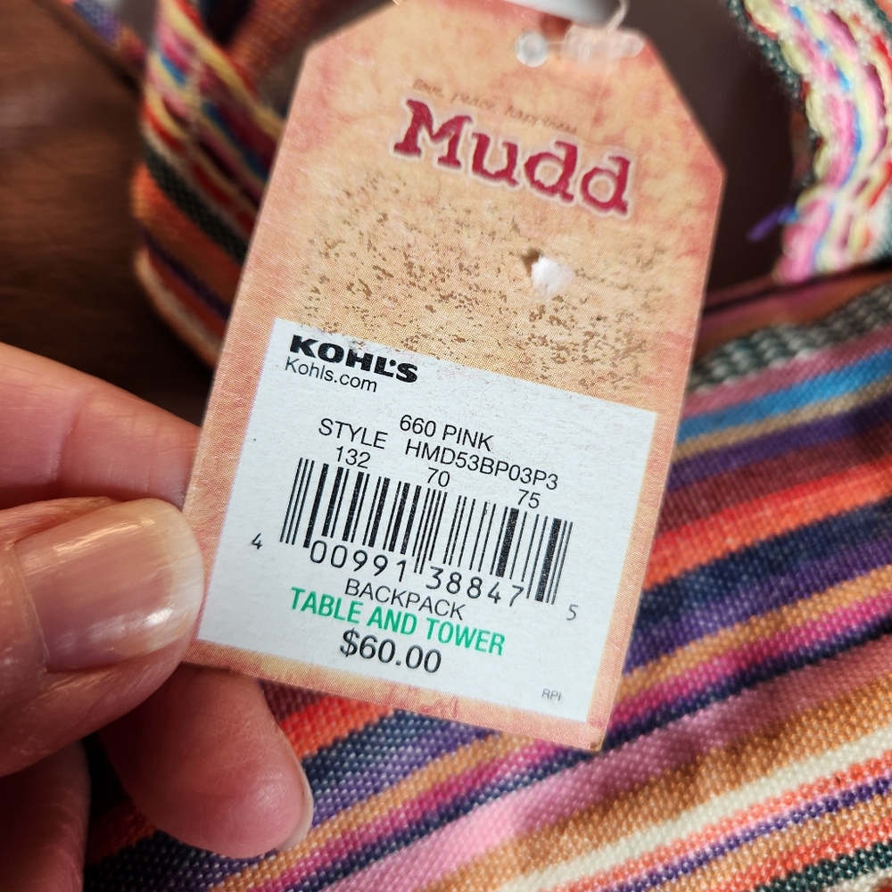 Mudd Backpack Southwest NWT Snap Closure - Picture 3 of 15